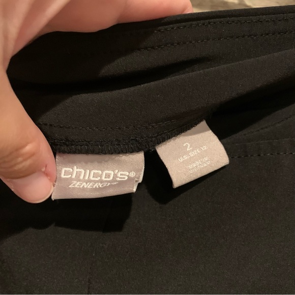 Chico's ZENERGY UPF Neema Side-Pocket Crop Pants Black Size 2 [U.S. 12] - Picture 10 of 15